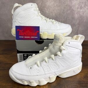 Air Jordan 9 Retro 25th Anniversary White Size 4.5 GS / 6W 302359-106 Youth Shoe